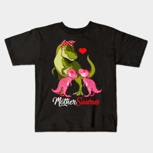 Mothersaurus T-Shirt T-rex Mother Saurus Dinosaur Kids T-Shirt